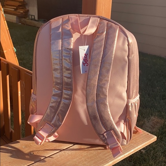 Rose Gold Quilted Unicorn Initial  Backpack “S” - Picture 6 of 11